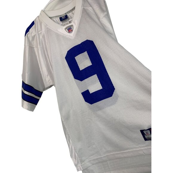 Mens Reebok NFL Tony Romo #9 Dallas Cowboys Jersey White Size M EUC 7757 - Picture 6 of 8